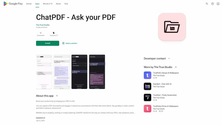 ChatPDF on Android - Ask your PDF