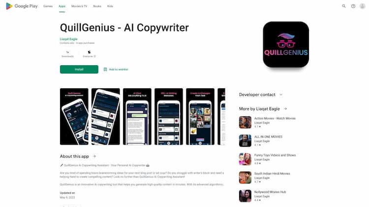 QuillGenius - AI Copywriting Assistant