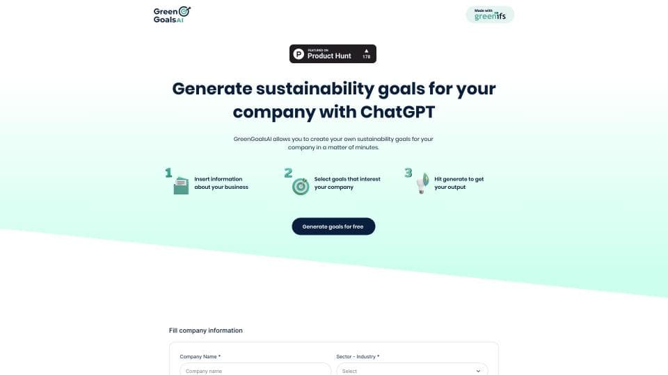 Sustainability Goals AI