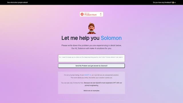 SolomonGPT - solution recommender for U