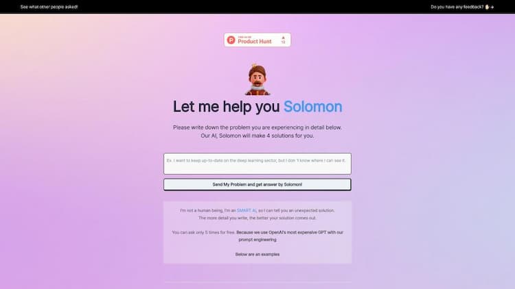 SolomonGPT - solution recommender for U