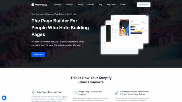 Weaverse, AI-Powered Page Builder