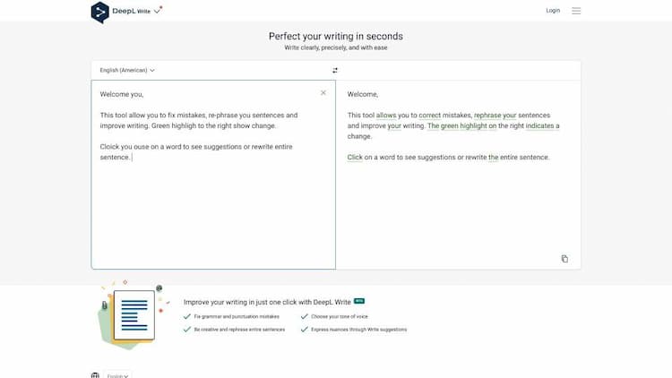 DeepL Write BETA