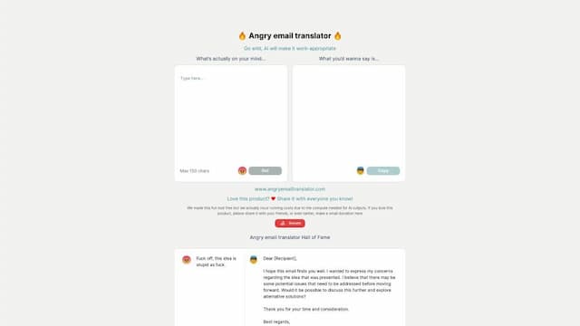 Angry Email Translator