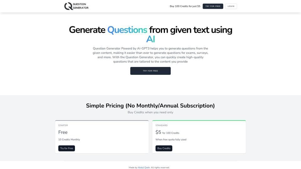 Question Generator