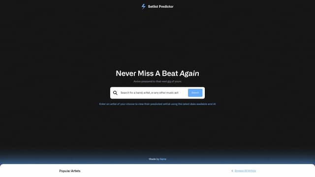Setlist Predictor