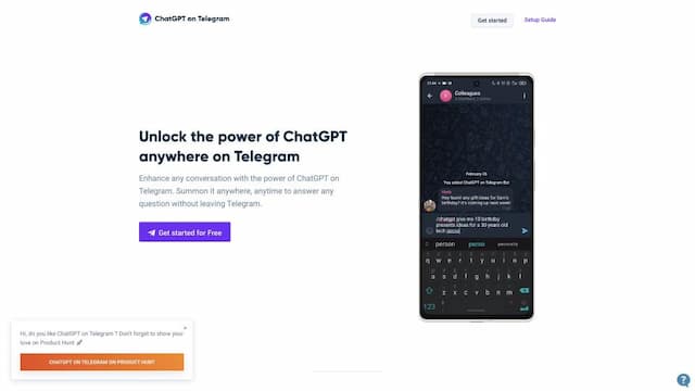 ChatGPT on Telegram